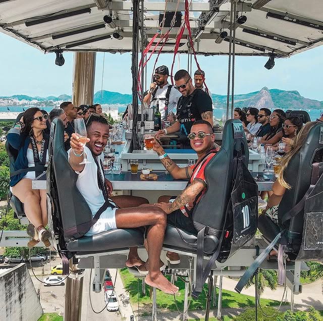 Dinner in the Sky vista aérea